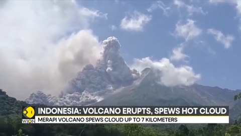 Indonesia : Merapi volcano spews cloud up to 7 kilometers | Latest World News | English News | WION