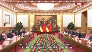 Chinese President Xi Jinping Talks with German Chancellor Scholz