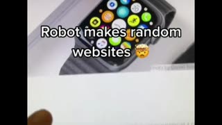 USING AI ROBOTS MAKES RONDOM WEBSITE