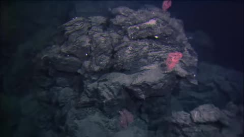 Active volcano under water