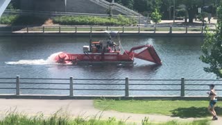 Rideau Canal Weed Plucker Boat!!!!!!