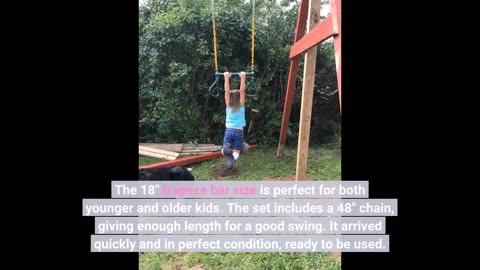 See Compete Review: Jungle Gym Kingdom Swing Sets for Backyard, Monkey Bars & Swingset Accessor...