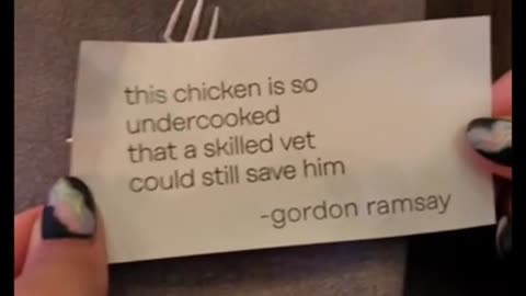 We went to Hells kitchen and Gordon Ramsay left me a personal note with my drink。2