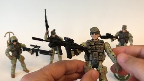 Military Army Action Figures for One Dollar at Dollar Tree