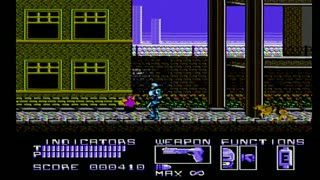 Playing Robocop In Retro Console Game HD Video