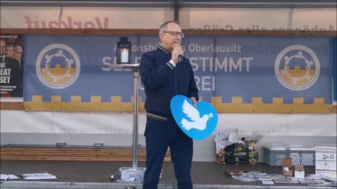 JÖRG URBAN, LV AfD Sachsen - BAUTZEN, Kornmarkt, 08 05 2023, 118. MAHNWACHE 🕊 - Bürgermikrofon