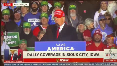 DJT IOWA rally 11-3-2022 Annnnd here’s the second “Boom”