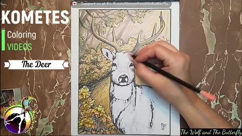 Coloring Adventure: Dive into Nature with a Stunning Deer Portrait (Free Download)