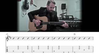 Old Joe Clark - Bluegrass Rhythm Guitar Lesson (Chord Chart + TAB)