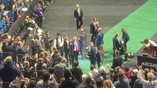 President Trump Given a Huge Ovation as He Enters NCAA Wrestling Championships in OK