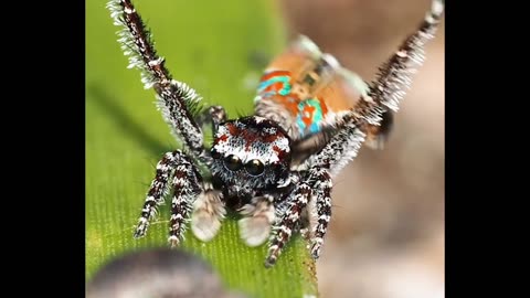 Ever seen dancing spider🕺💃: A. Peacock spider 🕷️🕷️🕸️