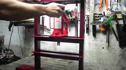 Making Homemade Hydraulic Press 10 ton
