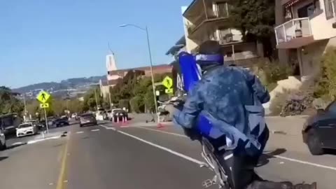 Motorbike stunts