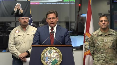 Governor DeSantis Delivers an Update on Tropical Storm Nicole