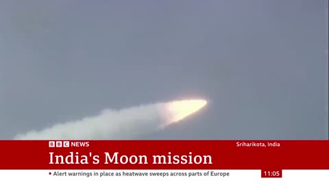India moon mission rocket blasts into space