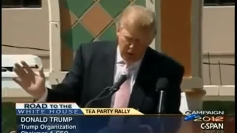 Trump Defends His Puppet Master Soros at Tea Party Event