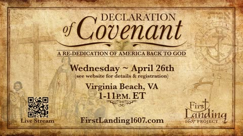 Live Event!!! - First Landings 1607 Project - Re-Covenanting Ceremony & Gala Dinner Reception
