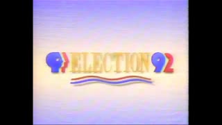 October 1992 - Promo for PBS Election Coverage