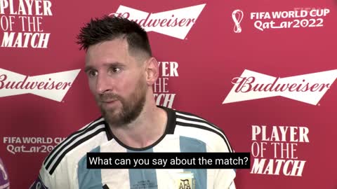 Lionel Messi - Budweiser Player of the Match Argentina v Australia