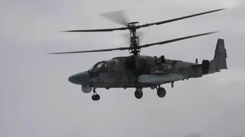 An army aviation strike group hit the enemy