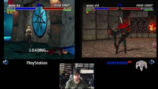 vs Let's Play: Mortal Kombat 4 on Sony Playstation vs Nintendo 64 - Gameplay Comparison