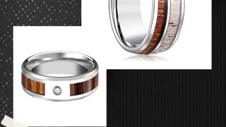 Mens Wood Wedding Bands for sale