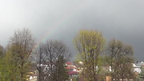 Tęcza. Stary Sącz 16.04.2017 godz 17.20