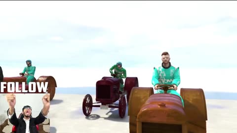 Tractor Parkour Race 927.654% People Become Farmers After This Race in GTA 5!