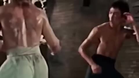 Chuck Norris vs Bruce Lee, fight scene