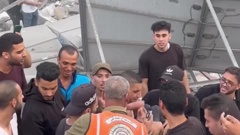 Child rescued following Israeli bombing of Gaza