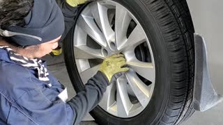 ITS VERY RELAXING WATCHING HIM CHANGING THE TIRE!!!Enjoy