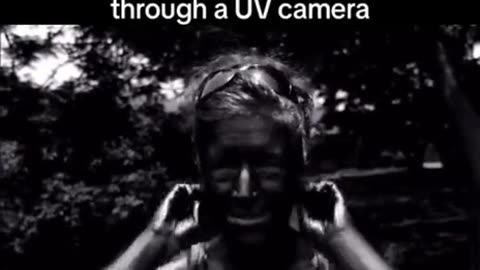What sunscreen looks like when exposed to ultraviolet light...