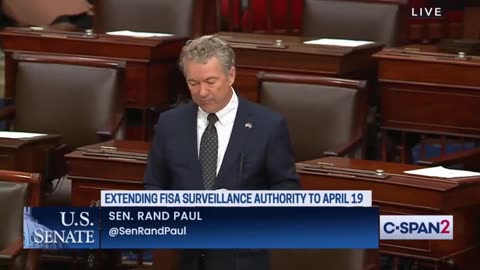 Rand Paul in blistering form on the Senate floor