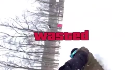 Tough Snowboard Faceplant