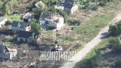 Boj ruských jednotek s ukrajinci v osadě Pětichatky