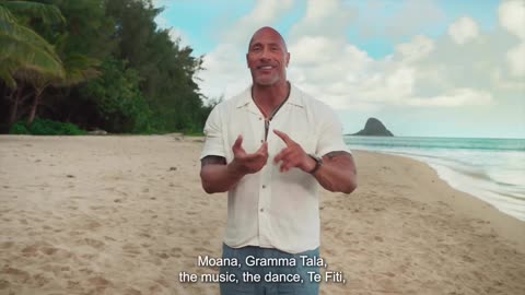 therock Deeply humbled to announce we're bringing the beautiful story of MOANA to the live