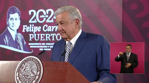 Conferencia de prensa matutina, desde Palacio Nacional. Viernes 19 de abril 2024 Presidente AMLO