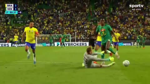 Brazil Vs Senegal, fourth Goal for Senegal by Sadio Mane penalty 90'+7'