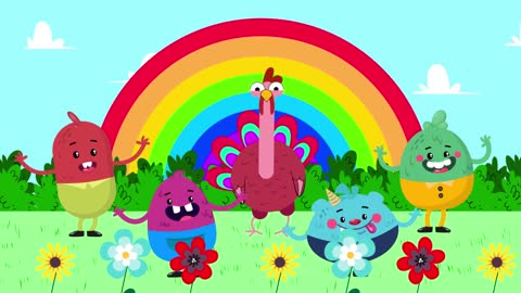 Thanksgiving Turkey Song - The Kiboomers Preschool Songs for Circle Time - Learn Colors
