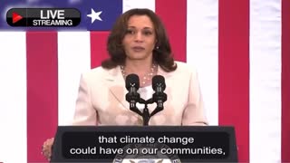 Kamala Harris: "For years, we debated the potential impact that climate change could have … Today we know the impact, if folks weren’t clear about it before, just watch the evening news."