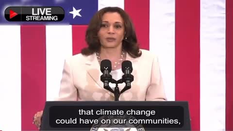 Kamala Harris: "For years, we debated the potential impact that climate change could have … Today we know the impact, if folks weren’t clear about it before, just watch the evening news."