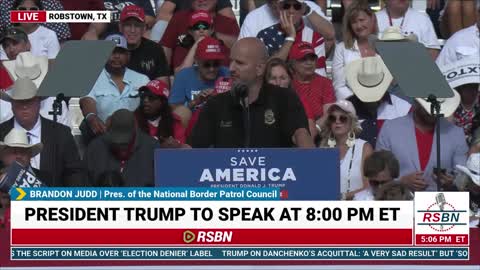 Brandon Judd Speech: Save America Rally in Robstown, TX 10/22/22