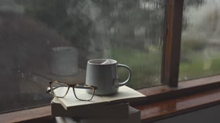 Relaxing Rain and Jazz Rainy Night Coffee Shop Ambience with Relaxing Jazz Music and 3D Rain Sounds