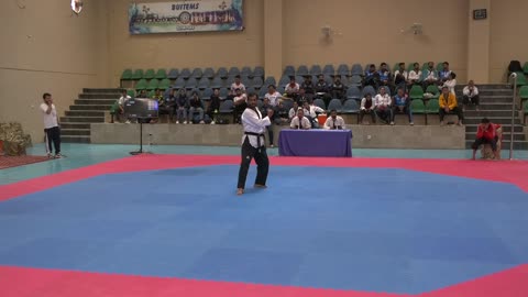 Army player Irshad Ali Poomsae in National Games In Quetta 2023
