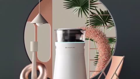 LG SIGNATURE AirPurifier - Freshness blooming in a verdant oasis (Collaboration with PeterTarka)