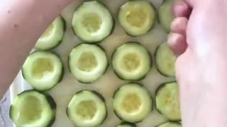 Keto Friendly Snacks - Cucumber Tomato Bites