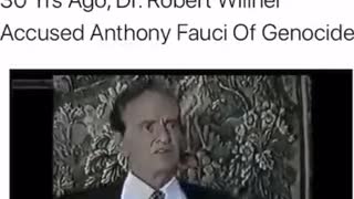30 Years Ago Dr. Robert Wilner Accused Anthony Fauci of Genocide for the AIDS Epidemic