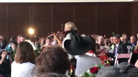 Fiddler Playing “Tradition” at Will and Jennifer’s Wedding