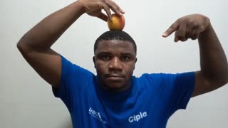 How to take an apple off your head