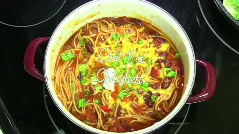 How to make one-pot chili & spaghetti